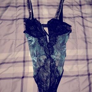 Victoria’s Secret rhinestone strap teddy